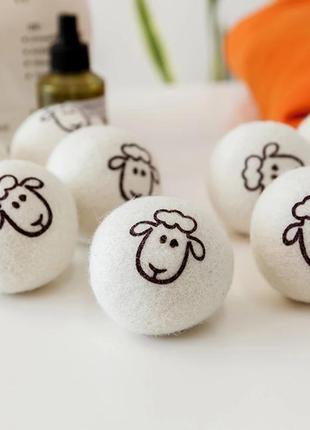Шарики натуральные из овечьей шерсти для сушки белья китай