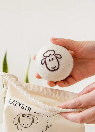 Шарики натуральные из овечьей шерсти для сушки белья китай