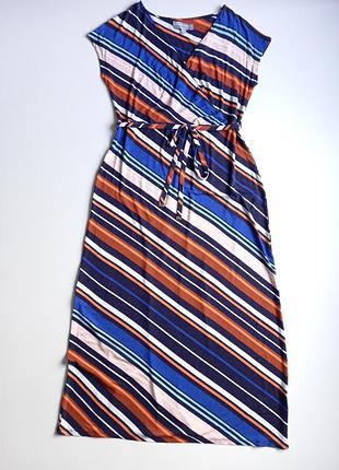 Платье шикарный трикотаж в полоску.