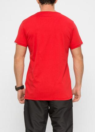 Красная мужская футболка lc waikiki с надписью no one is faster than you4 фото