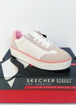 Женские кроссовки skechers chelsea-bright side на платформе сникеры