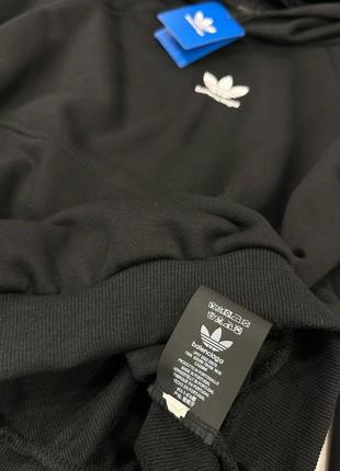 Толстовка худи в стиле adidas &amp; balenciaga черная с капюшоном удлиненная2 фото