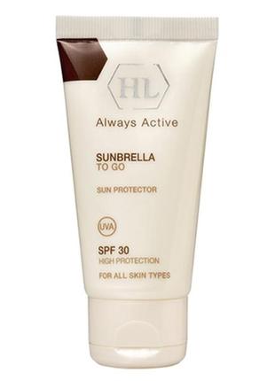 🤍holy land sunbrella spf 30 солнцезащитный крем для лица ❕разлив❕