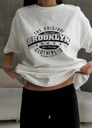 Стильная футболка brooklyn ko-148
