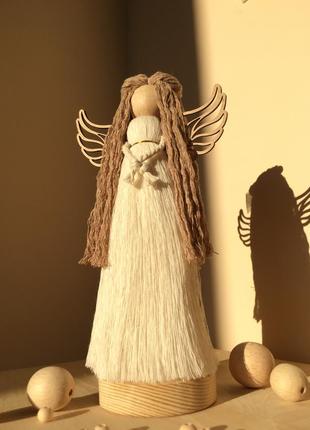 Ангел макраме. ангел ручной работы.