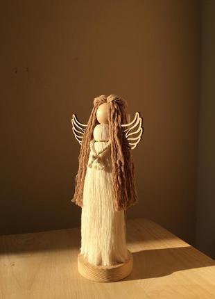Ангел макраме. ангел ручной работы.