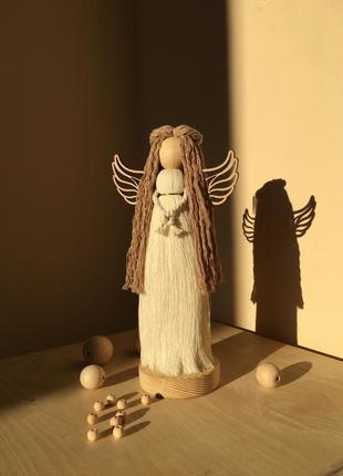 Ангел макраме. ангел ручной работы.