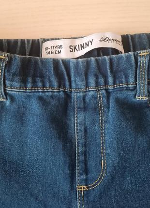 Джинсы skinny denim на девочку 10-11 лет рост 140-146 см3 фото