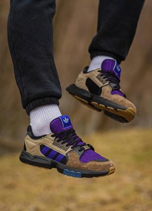 Мужские кроссовки adidas zx torsion packet shoes mega violet  #адидас5 фото