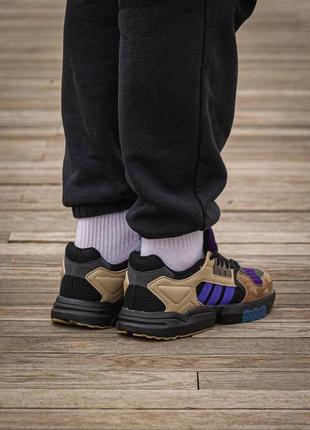 Мужские кроссовки adidas zx torsion packet shoes mega violet  #адидас6 фото