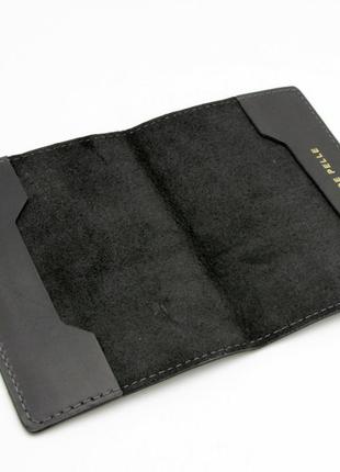 Патріотична обкладинка на паспорт grande pelle, шкіряна обкладинка з гравіюванням, обкладинка на паспорт україна2 фото