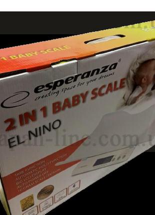 Весы для новорожденных esperanza ebs017 el nino9 фото