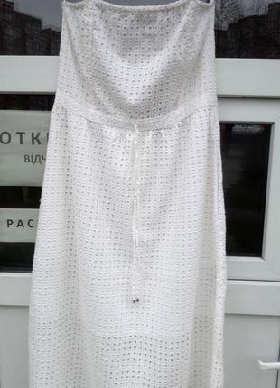 Платье-сарафан, белое летнее из сша. h&m3 фото