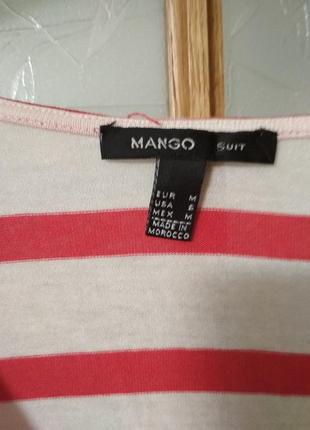 Стильный полосатый топ блуза от mango, p. m6 фото