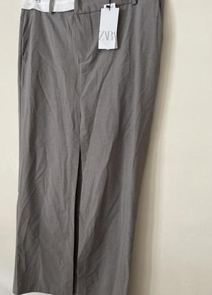 Серая длинная юбка от zara2 фото