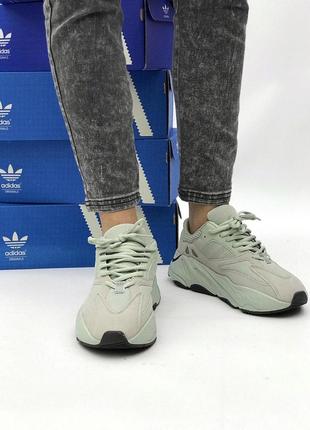 Стильные кроссовки adidas в мятном цвете из замши ////😍10 фото