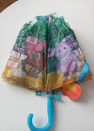 Детский зонтик с лунтиком полуавтомат5 фото