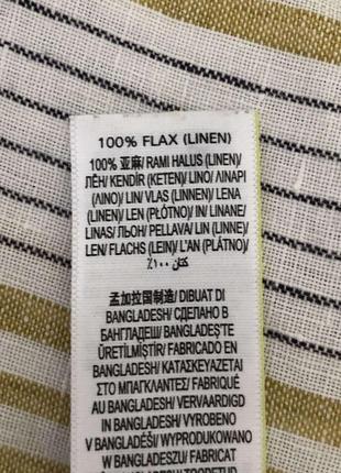 Шикарна та стильна сорочка фірми m&s,дуже приємна та якісна тканина 100% льону ,модне забарвлення ,гарні кольори .5 фото