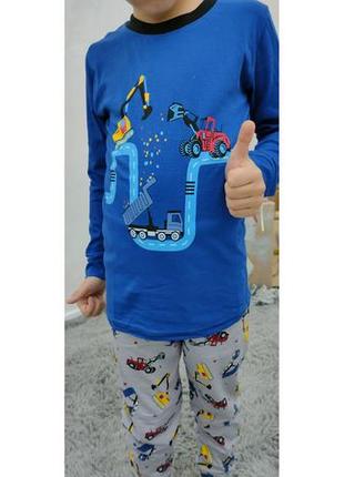 Хорошая и качественная детская пижама для мальчика (штаны и кофта)4 фото