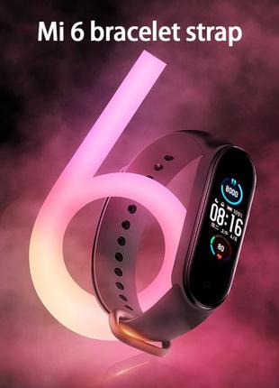 Фітнес браслет fitpro smart band m6 (смарт годинник, пульсоксиметр, пульс). колір зелений,розовый.