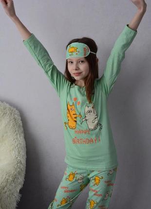 Гарна та стильна дитяча піжама для дівчинки (штани і кофта)6 фото