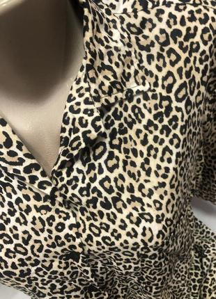 . женская блуза в тигристый принт, итальянский бренд3 фото