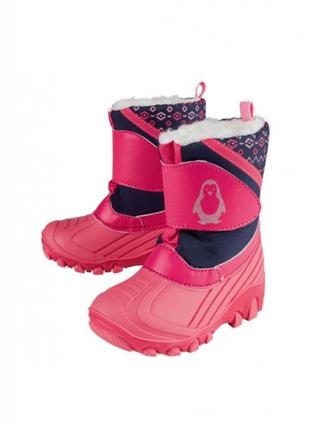 Lupilu. сапоги, сноубутсы для девочек с подсветкой 28 размер.