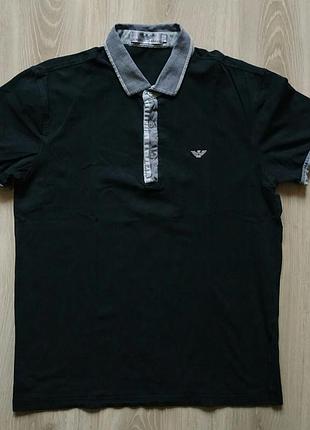 Тенниска emporio armani 7 оригинал 100% cotton, размер м, состояние идеал
