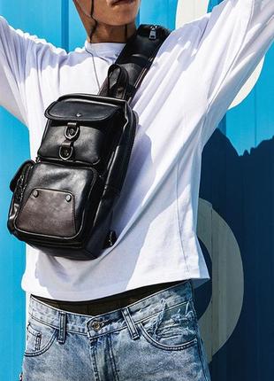 Мужская сумка барсетка на плечо мессенджер органайзер7 фото