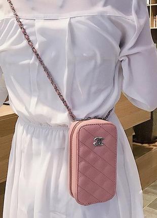 Вертикальная женская сумочка клатч мини сумка качественная для девушки для телефона и мелких вещей