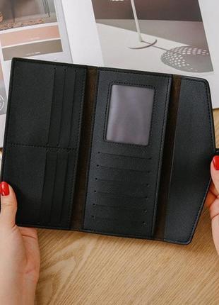 Женский кошелек клатч с подковой экокожа, стильный портмоне для девушек подкова8 фото
