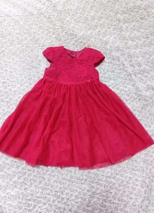Детское нарядное платье george 1,5 - 2 года