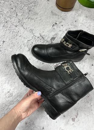 Versace чоботи ботинки шкіряні3 фото