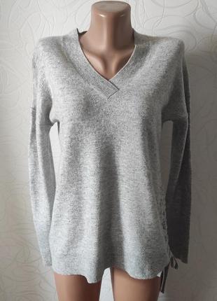 Серый свитер шерсть, кашемир, размер м2 фото