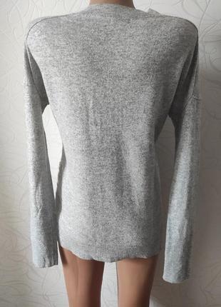 Серый свитер шерсть, кашемир, размер м3 фото