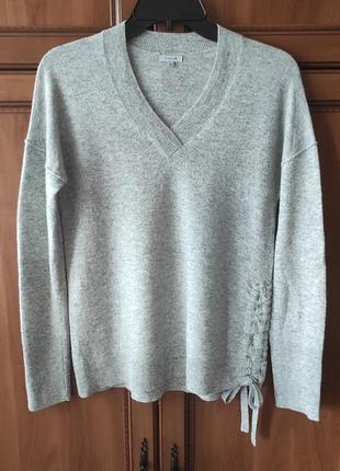 Сірий светр вовна, кашемір, розмір м
