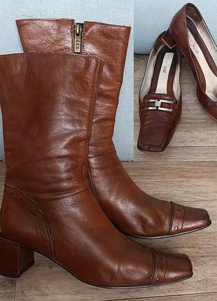 Комплект черевики, туфлі з квадратним носком gino rossi