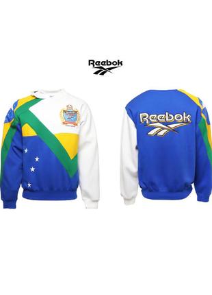 Нова чоловіча кофта світшот reebok classic brazil оверсайз оригінал [ м і xl   ]