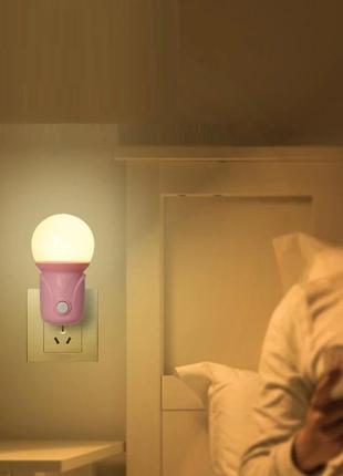 Ночной светильник ночник в розетку 220 вольт светодиодный розеточный