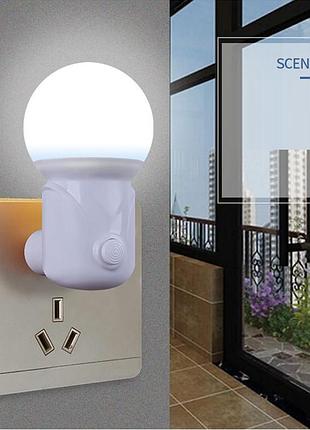 Ночной светильник ночник в розетку 220 вольт светодиодный розеточный