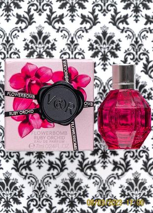 Парфюм viktor & rolf аромат flowerbomb ruby orchid edp духи цветочные фруктовые гурманские 7 мл