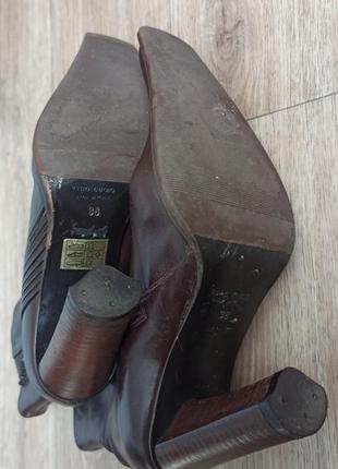 Ботинки с квадратным носком vero cuoio (италия)5 фото