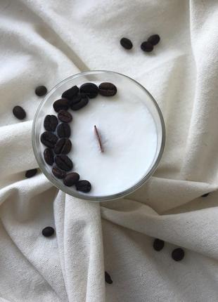Свеча с ароматом кофе с деревянным фитилем2 фото