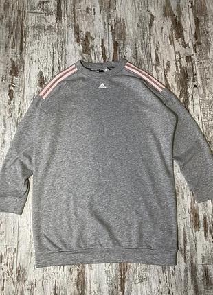 Жіноче широке плаття adidas оверсайзное оверсайз з лампасами