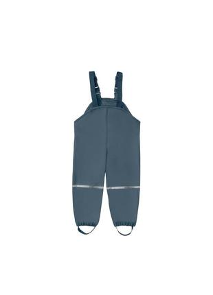 Полукомбинезон-дождевик на флисовой подкладке для мальчика lupilu 356920 86-92 см темно синий2 фото