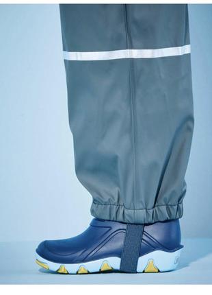 Полукомбинезон-дождевик на флисовой подкладке для мальчика lupilu 356920 86-92 см темно синий3 фото