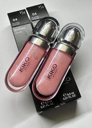 Блеск kiko milano 04, блеск кико 3д