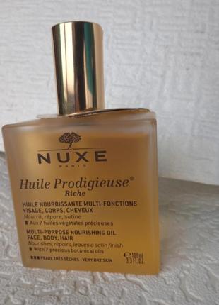 Масло синтеза multi-purpose oil для лица волос тела nuxe