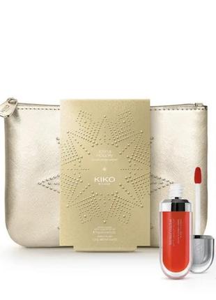 Подарунковий набір kiko milano joyful holiday помада стійка матова colour instant