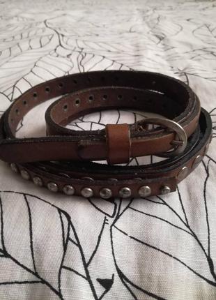 Кожаный интересный ремень